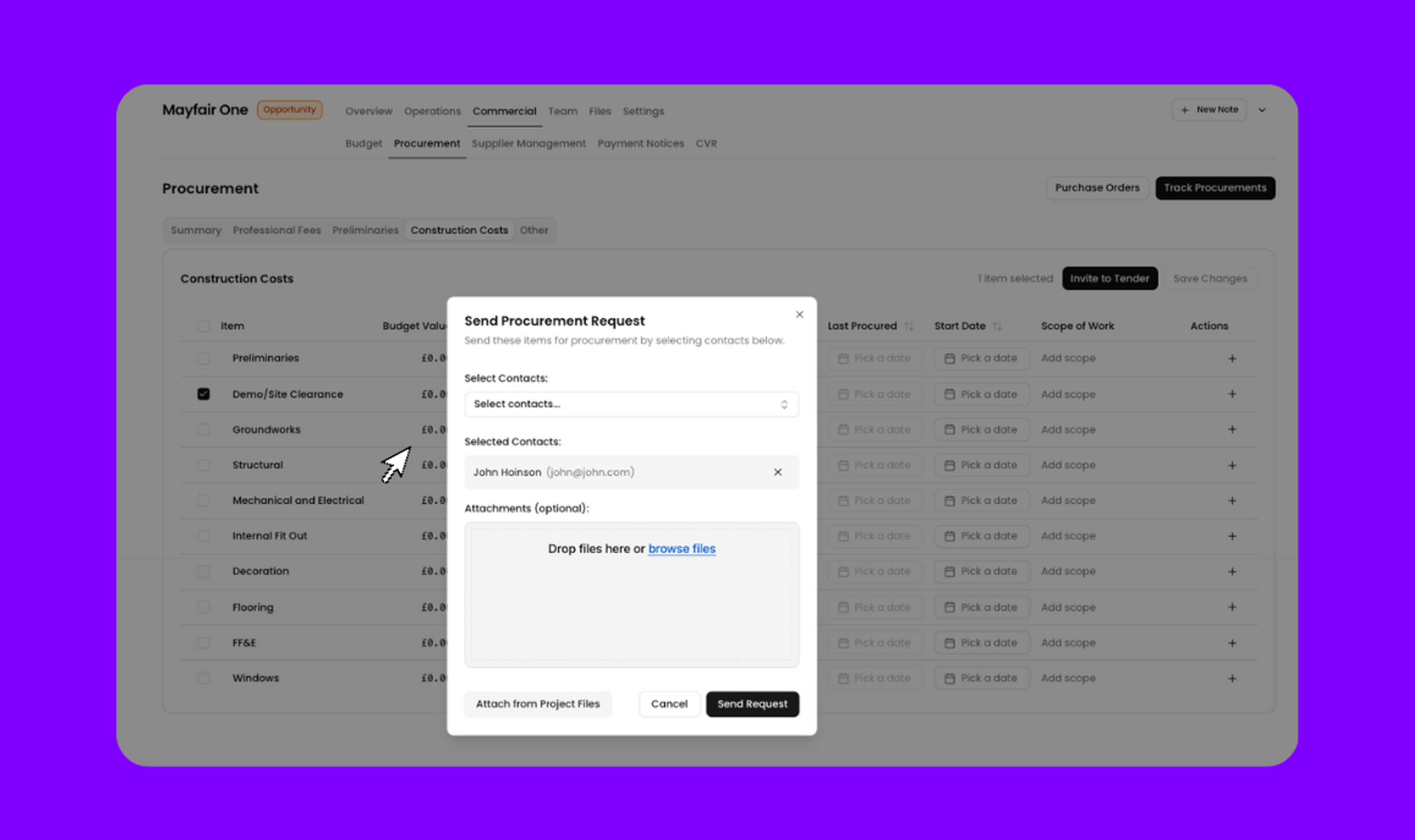 Bids and Estimations in Minutes