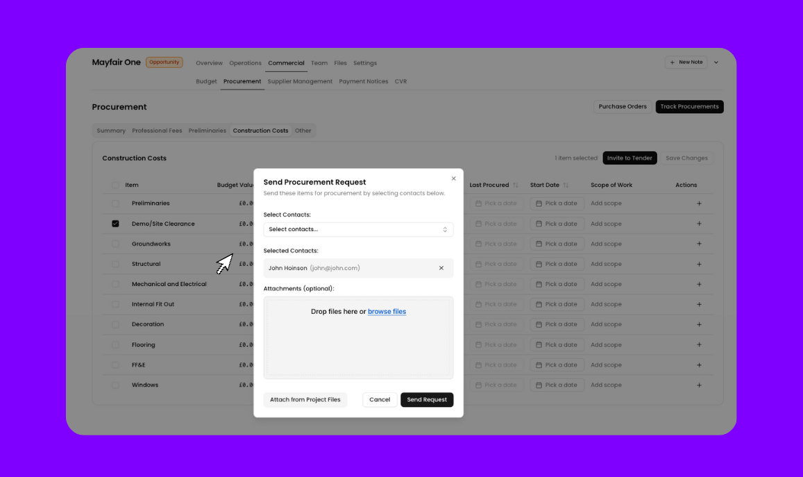 Bids and Estimations in Minutes