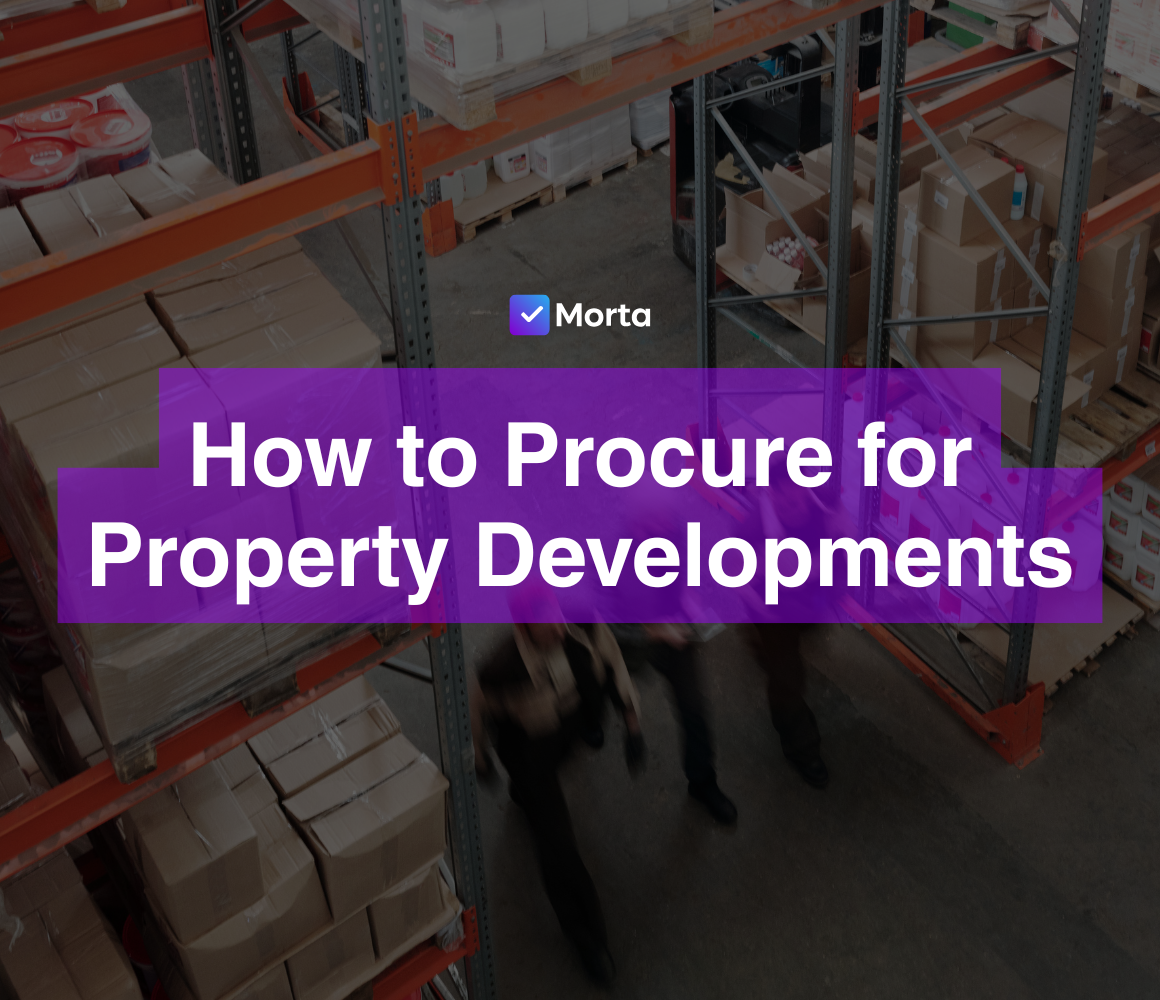 how to develop a procurement strategy, how to develop procurement strategy, property development procurement, property development procurement process, how to manage direct procurement, morta crm, software for property developers, property development software, morta.com, morta, morta software