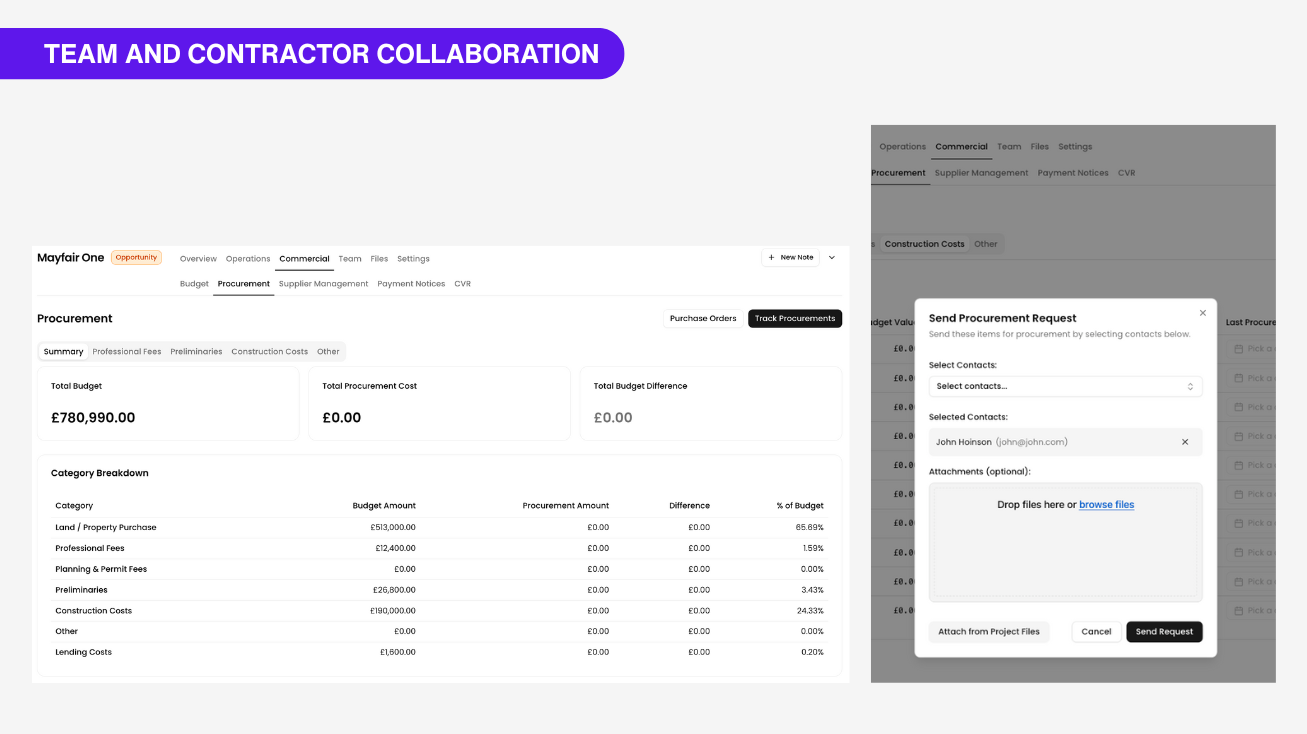 team and contractor collaboration