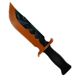 Carved Knife: Slice Through Shadows with a Pumpkin Smile