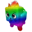 Chroma Fire Cat Pet: Blaze with Colorful Claws