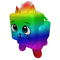 Chroma Fire Cat Pet: Blaze with Colorful Claws