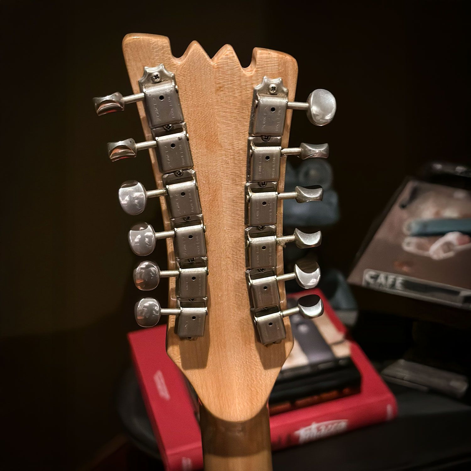 1965 Mosrite Ventures Mark XII headstock back