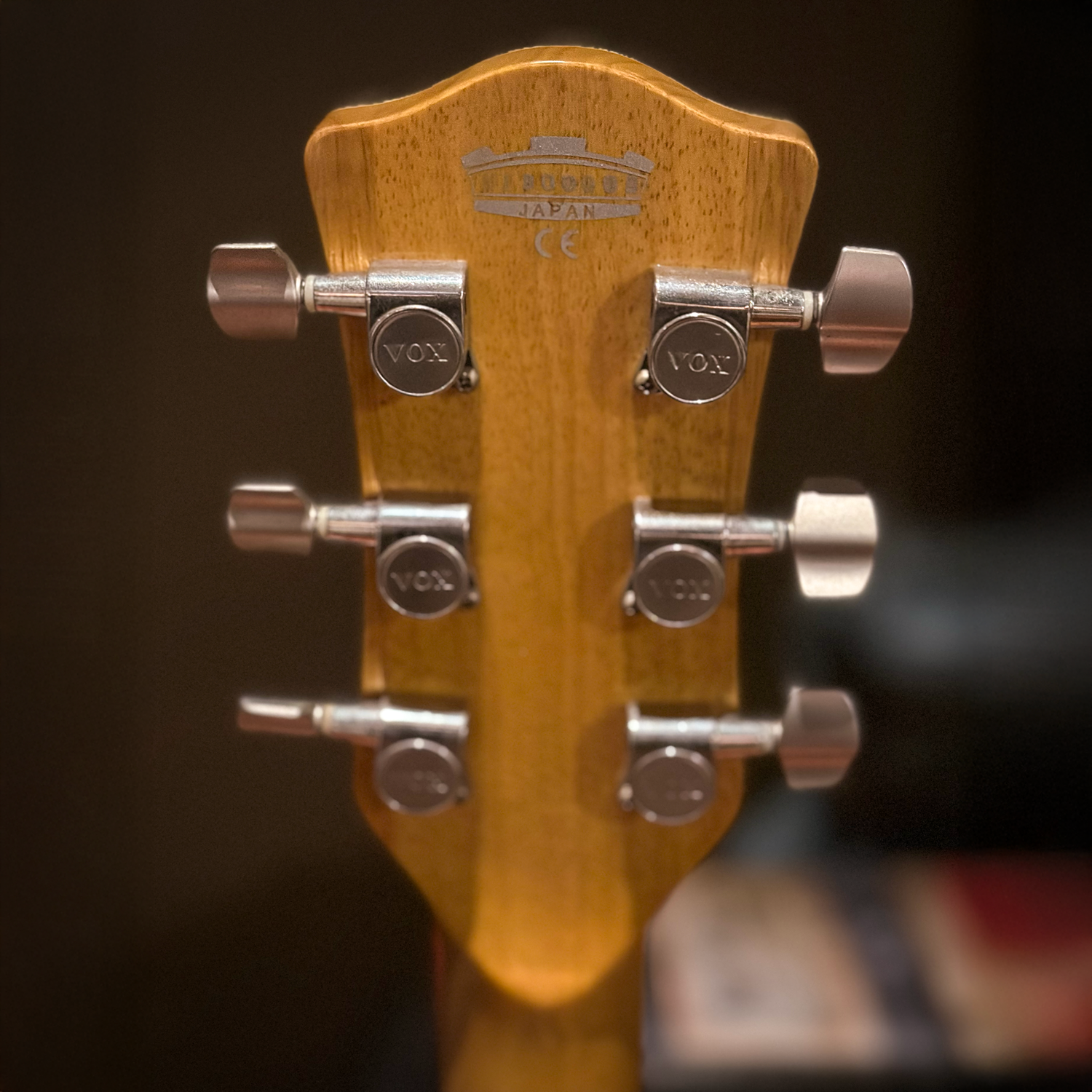 2013 Vox Japan Virage Butterfly Single Cut headstock back