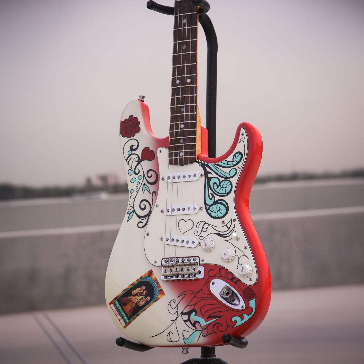 1997 Fender Jimi Hendrix Monterey Pop Stratocaster body