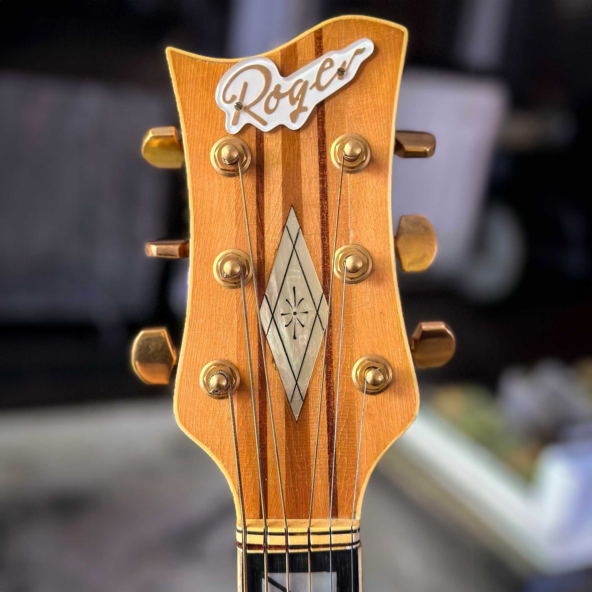 1963 Roger Super CA headstock
