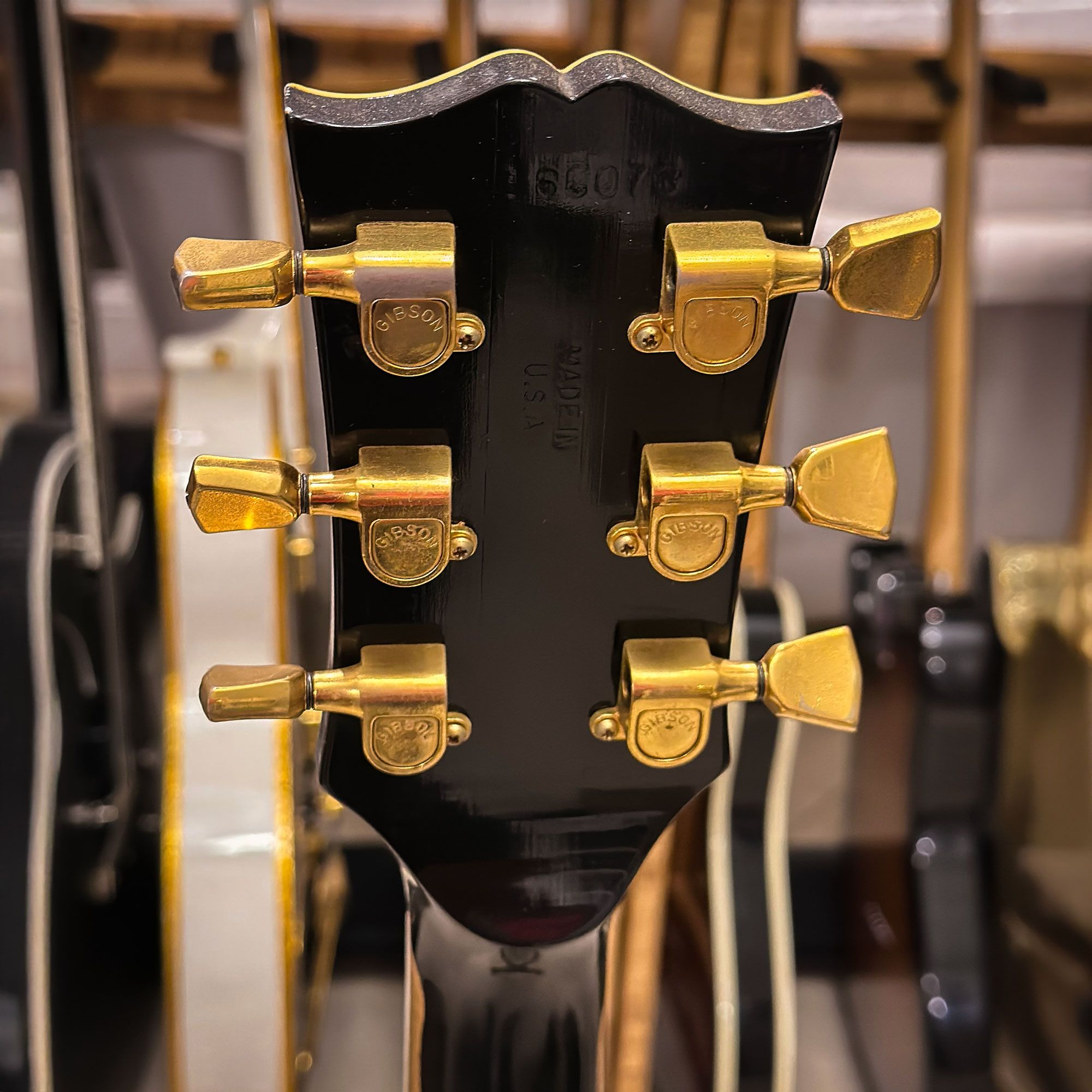 1980 Gibson Les Paul Artisan, Ebony headstock back