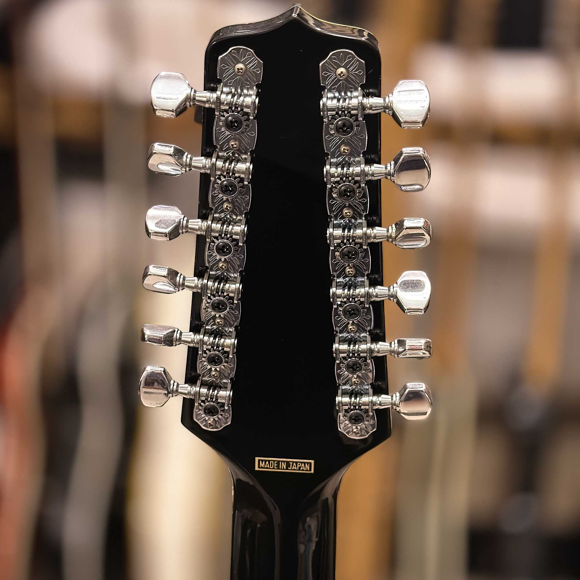 1990 Takamine EF381C headstock back