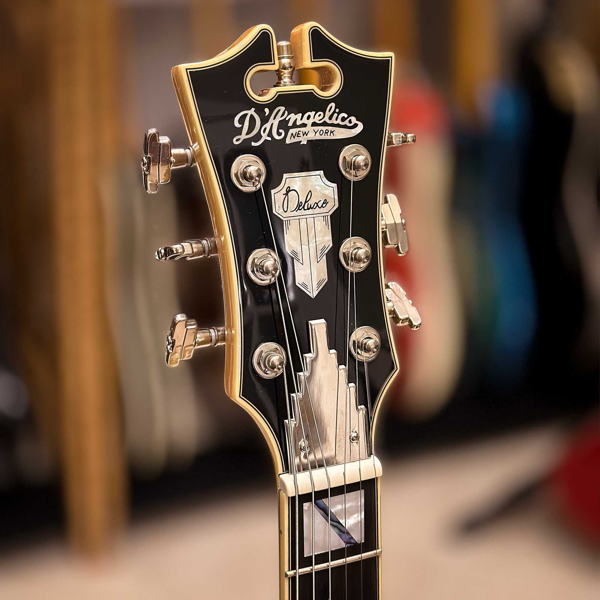 2021 D'Angelico Deluxe Bedford SH headstock
