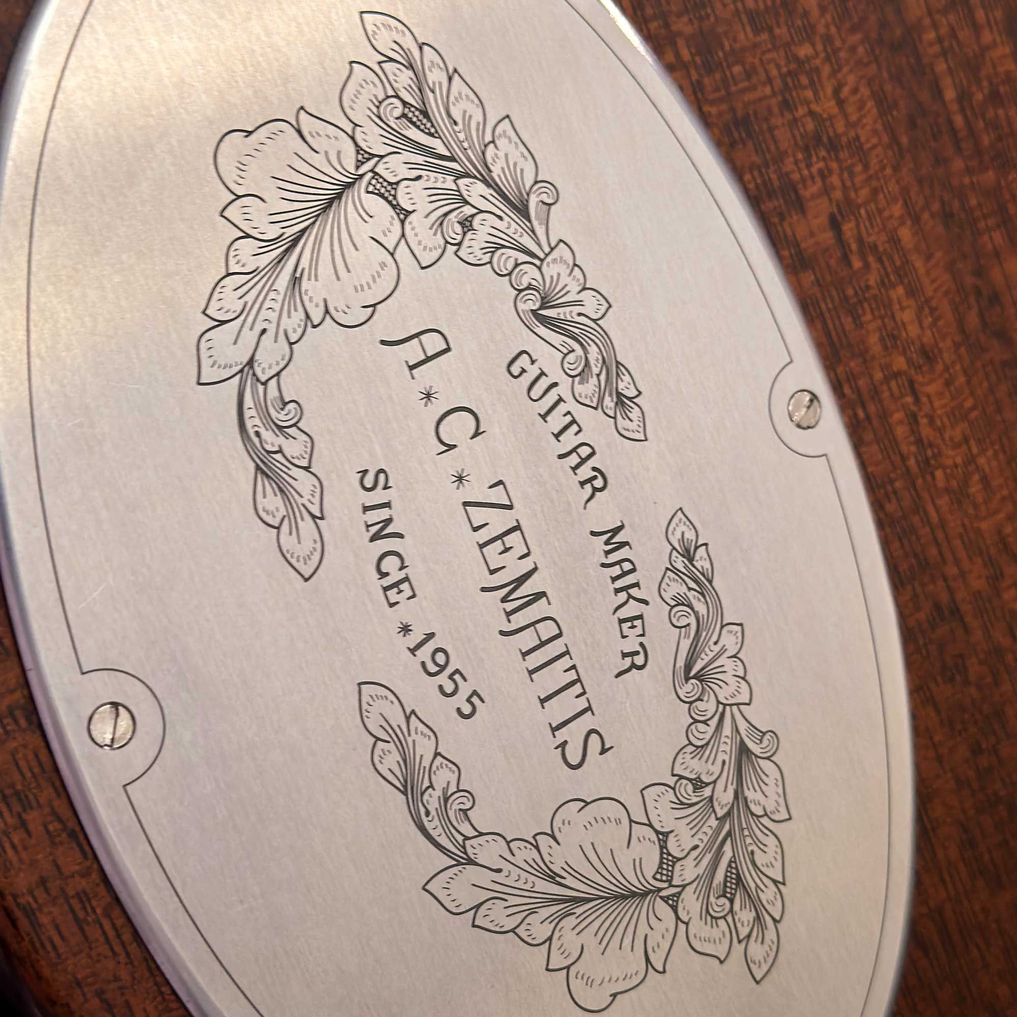 2016 Zemaitis Custom Shop CS24MF Kraken control cover