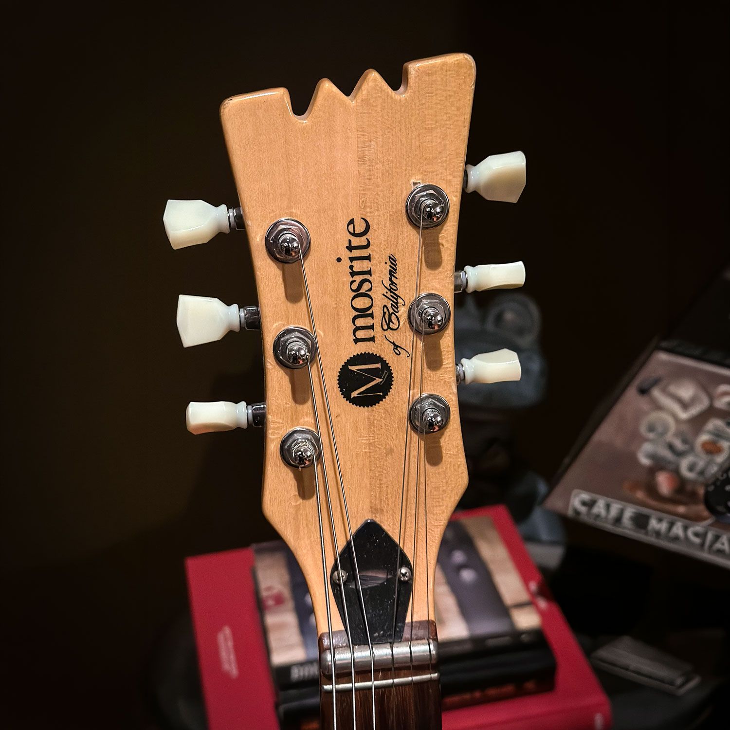 1970s Mosrite Celebrity III headstock