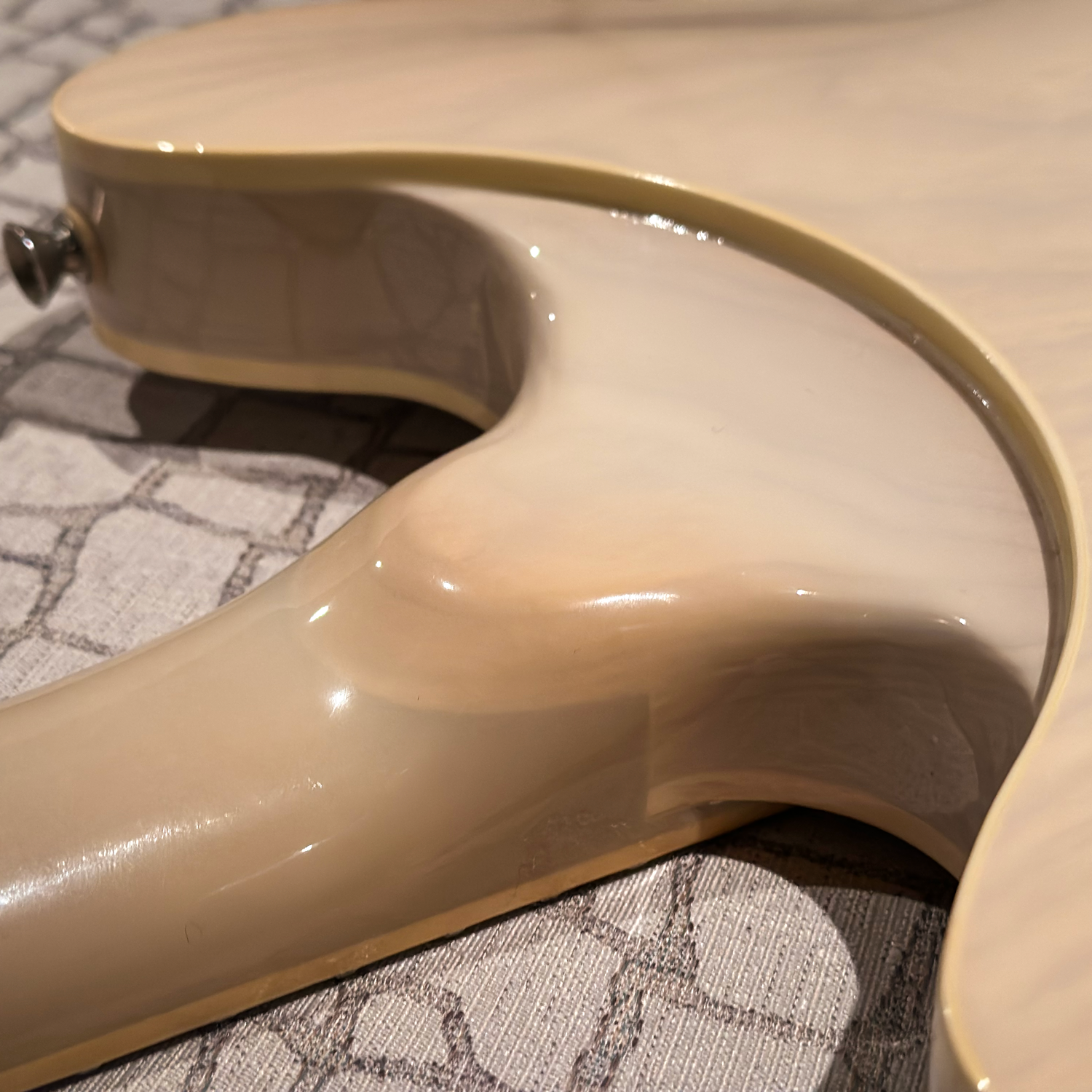 2008 Vox Japan Virage I Double Cut, Ash Blonde heel