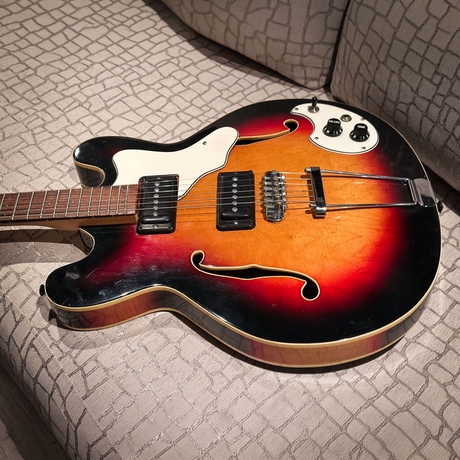 1970s Mosrite Celebrity III side