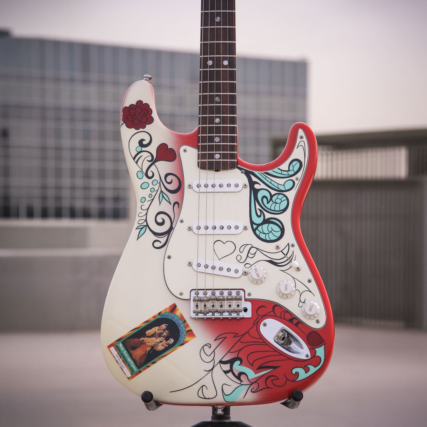 1997 Fender Jimi Hendrix Monterey Pop Stratocaster body