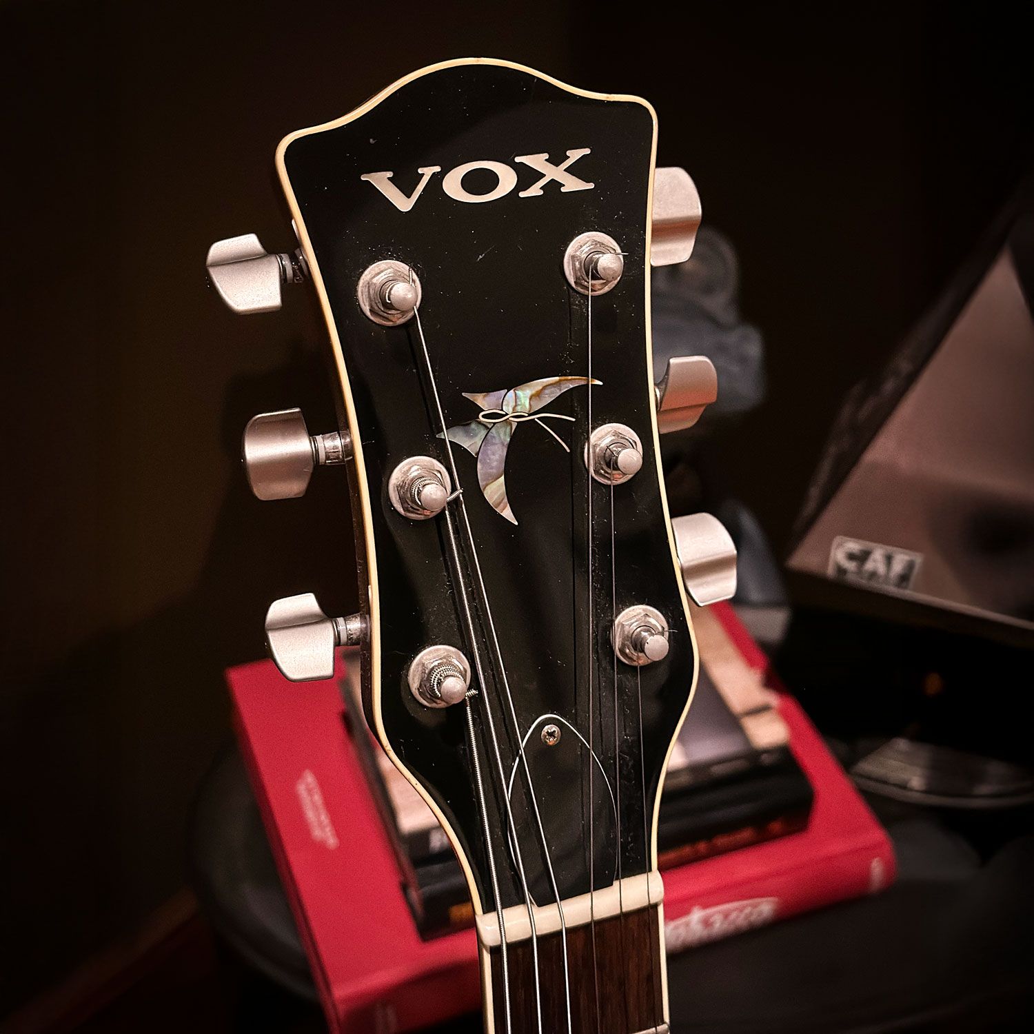 201? Vox Japan Virage Butterfly Double Cut headstock