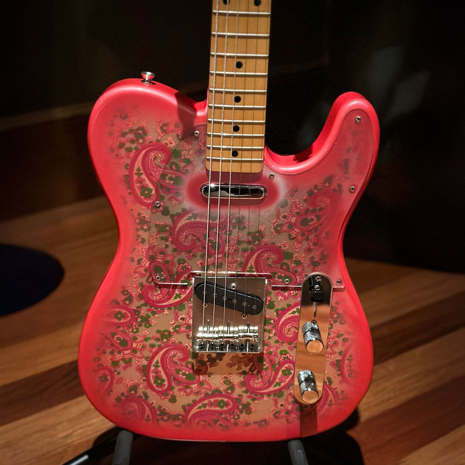 2008 Fender Japan Telecaster, Pink Paisley body front