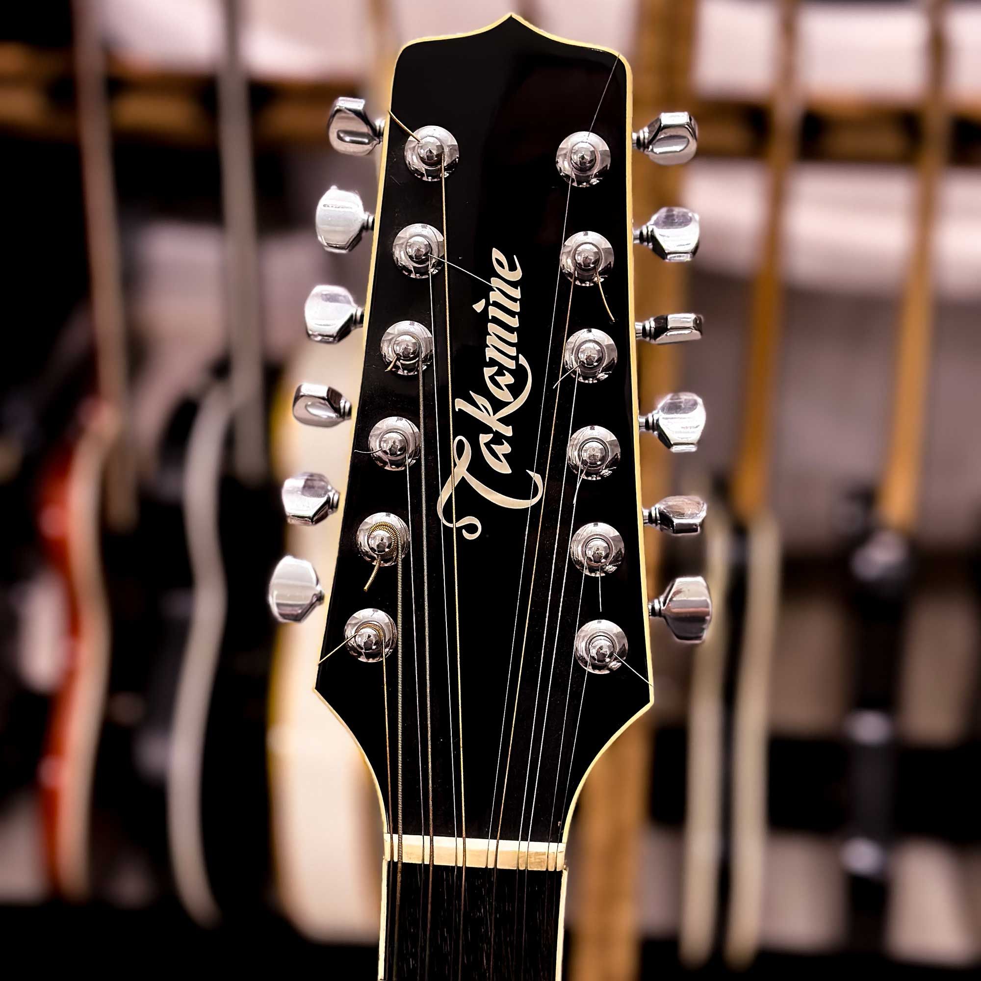 1990 Takamine EF381C headstock