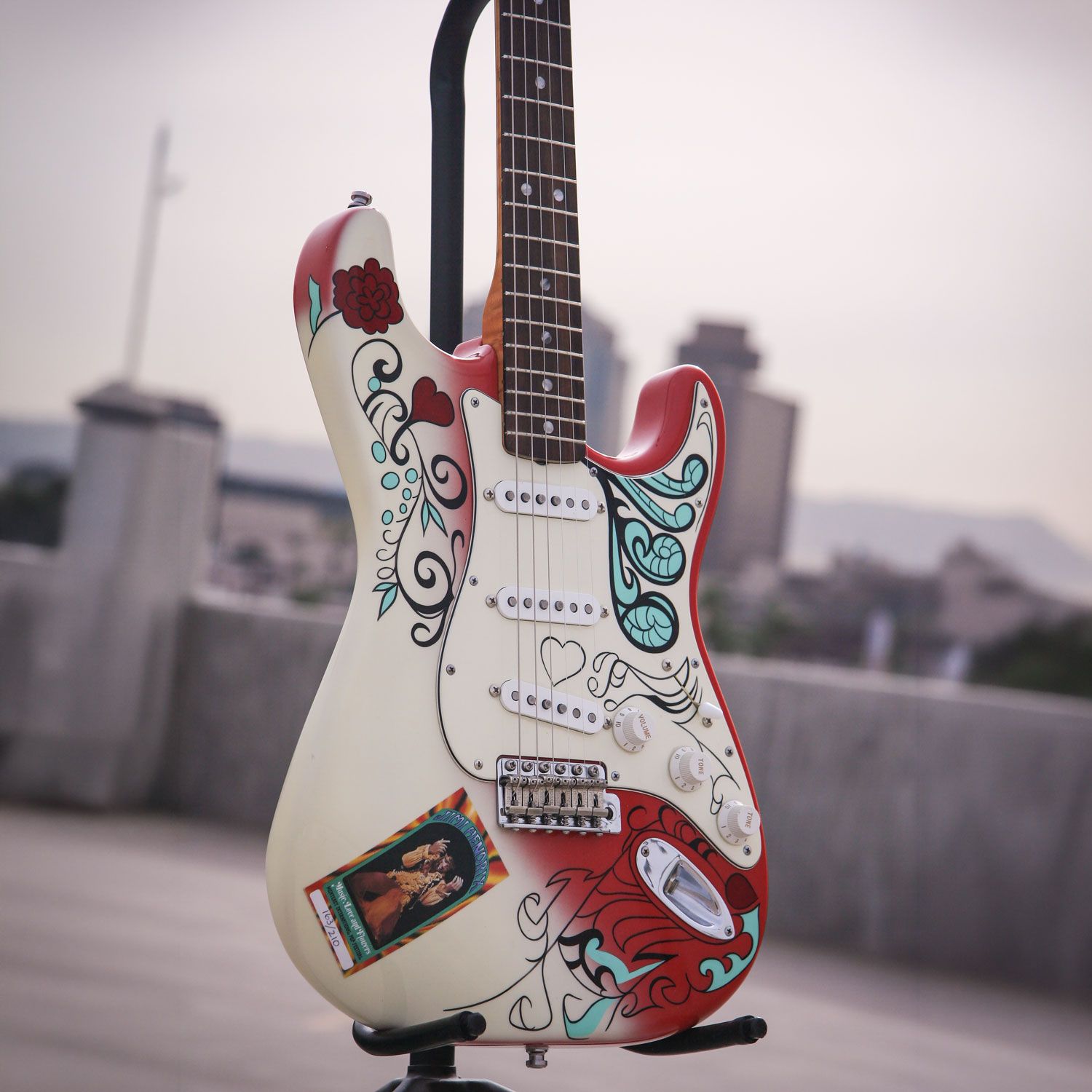 1997 Fender Jimi Hendrix Monterey Pop Stratocaster body