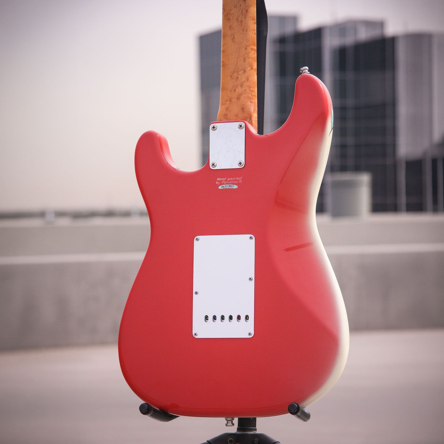 1997 Fender Jimi Hendrix Monterey Pop Stratocaster body back