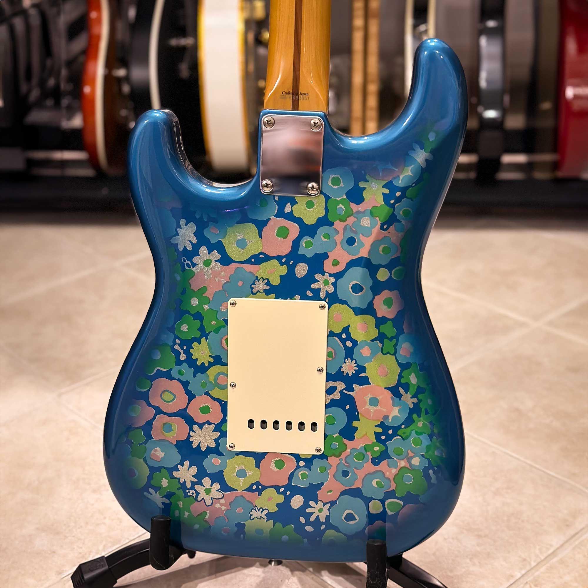 2003 Fender Japan Stratocaster, Blue Flower body back