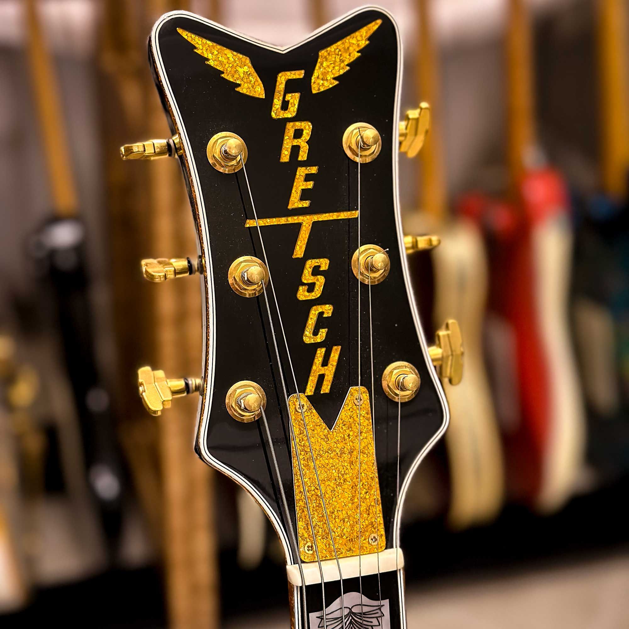 2002 Gretsch Japan Black Penguin headstock