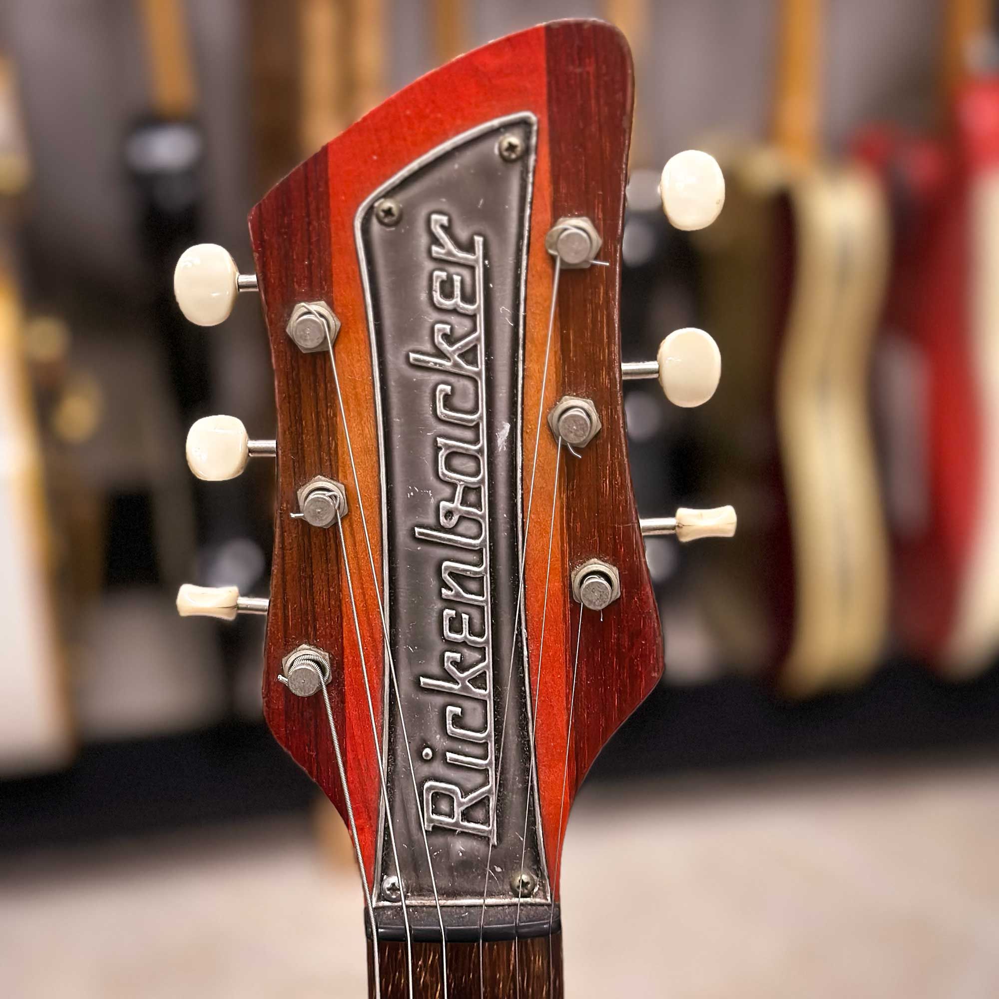 1961 Rickenbacker 425 Fireglo headstock