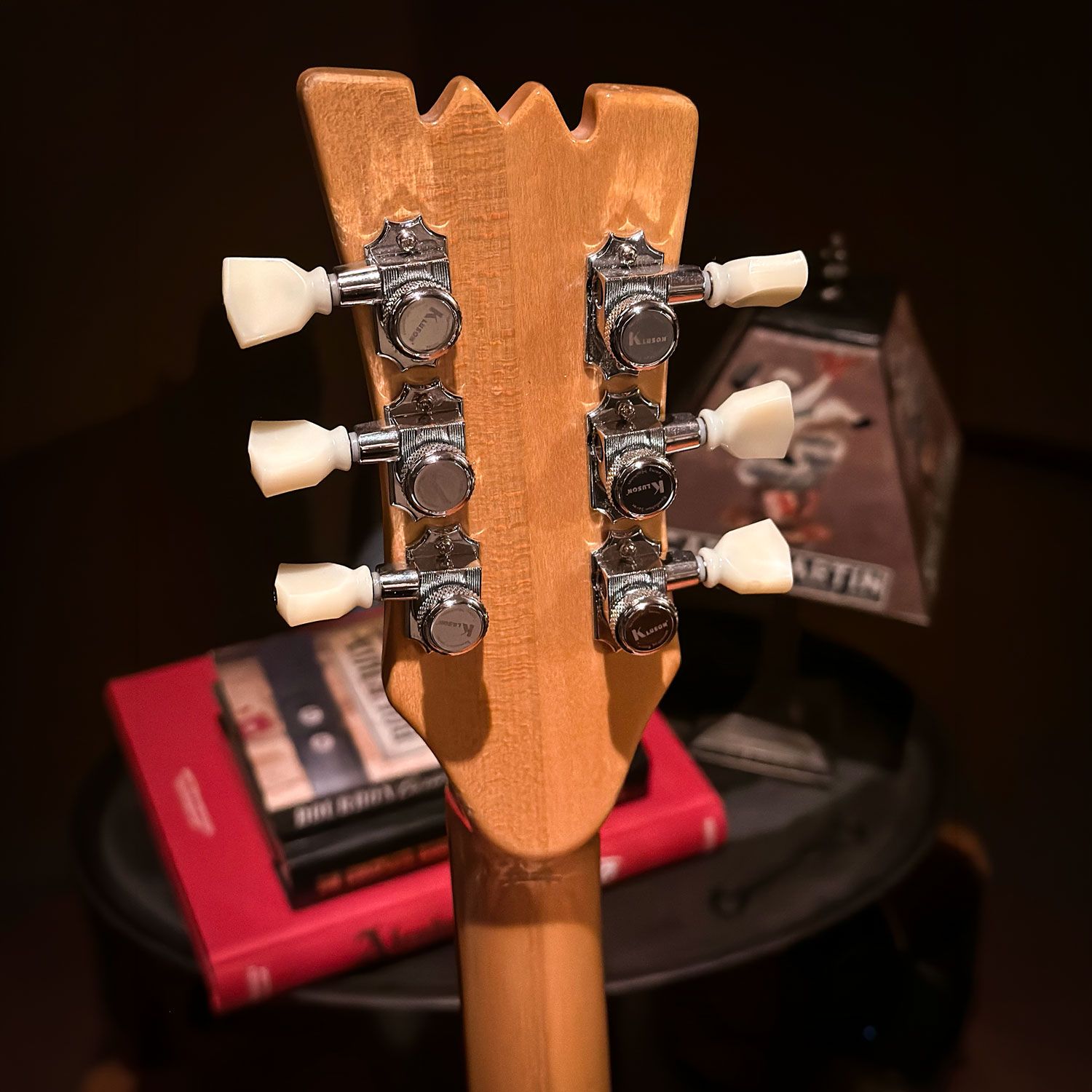 1970s Mosrite Celebrity III headstock back