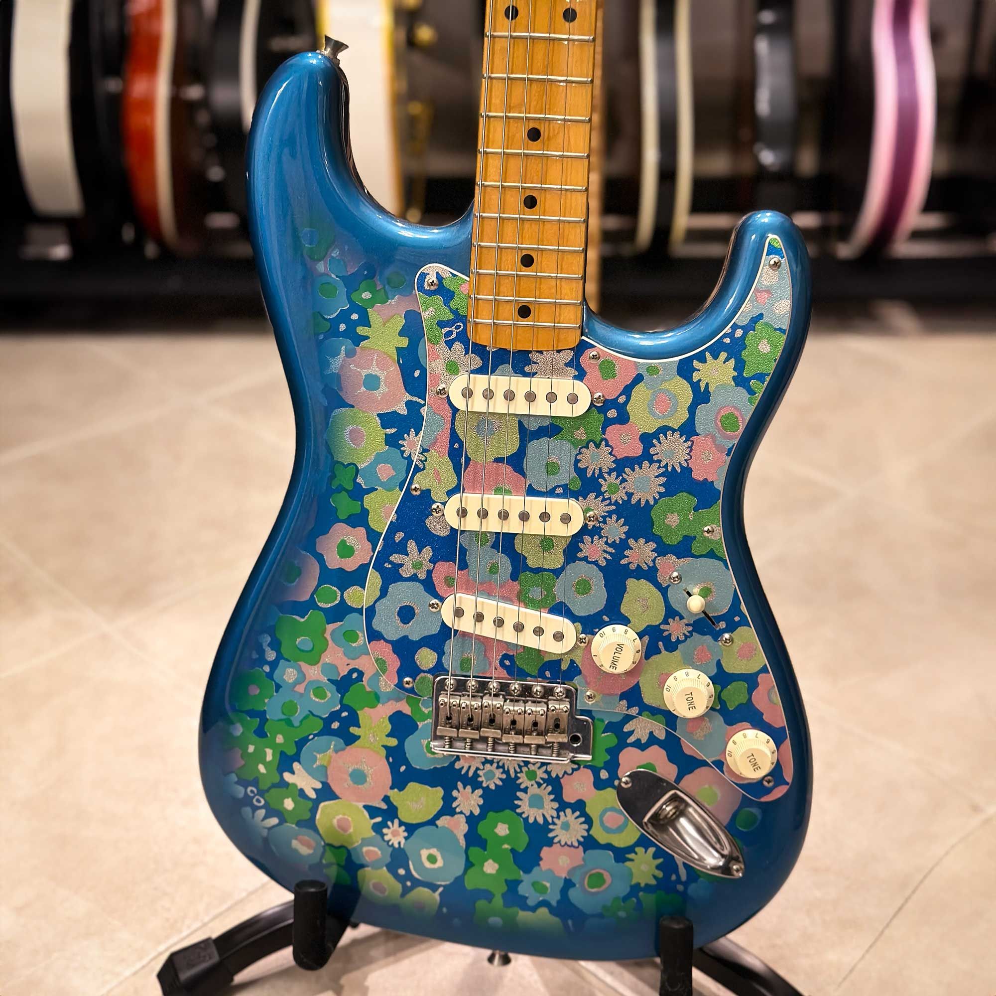 2003 Fender Japan Stratocaster, Blue Flower body