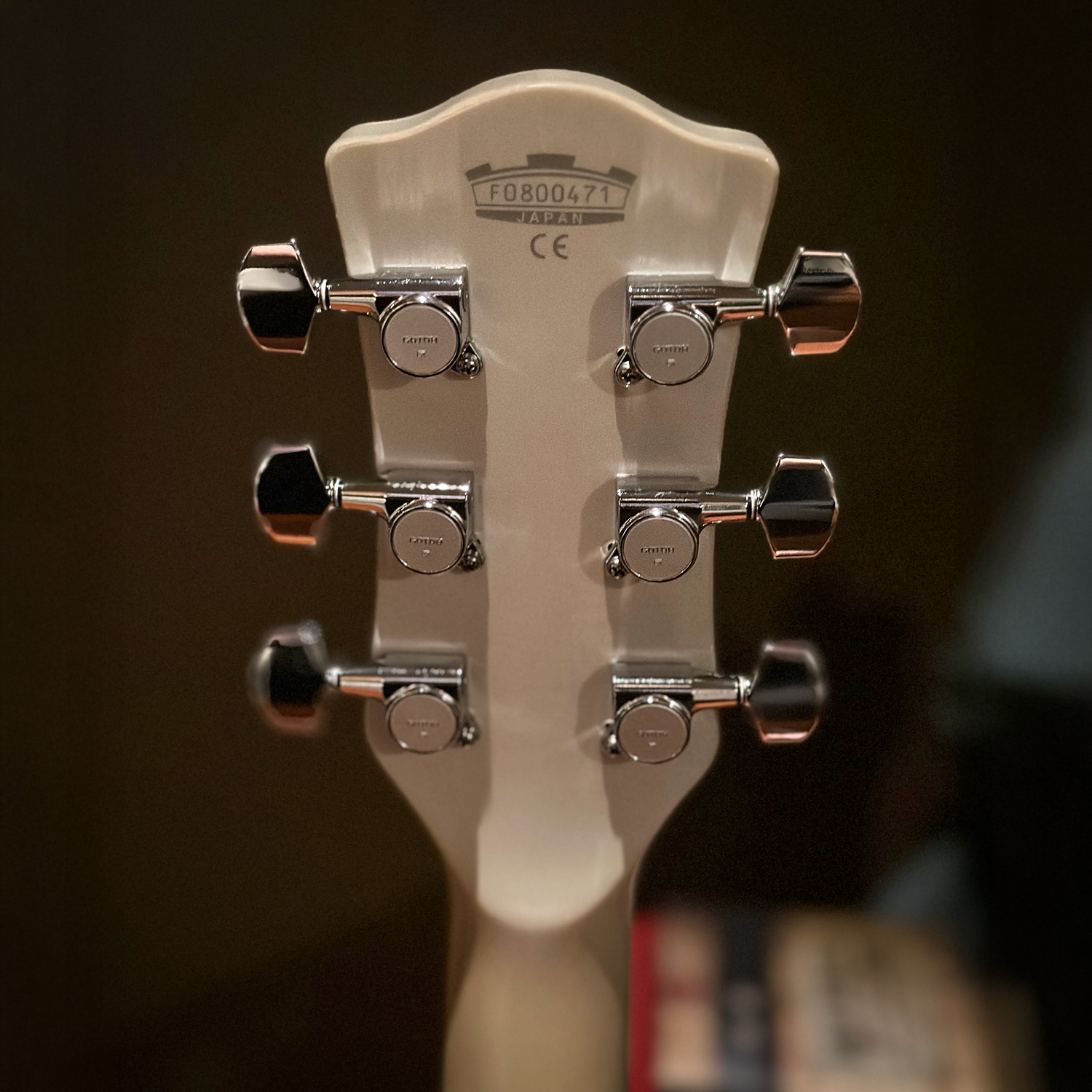 2008 Vox Japan Virage I Double Cut, Ash Blonde headstock back