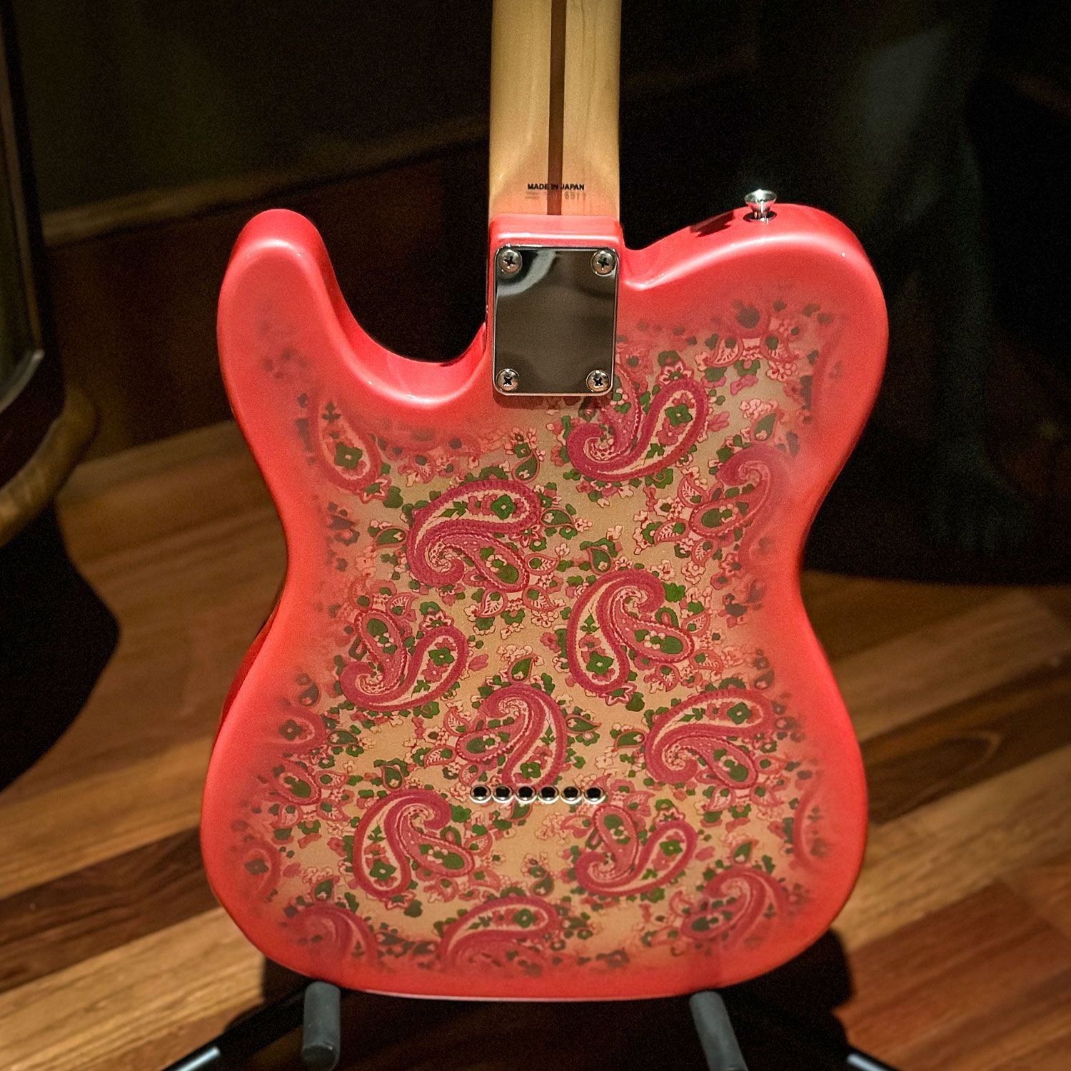 2008 Fender Japan Telecaster, Pink Paisley body back