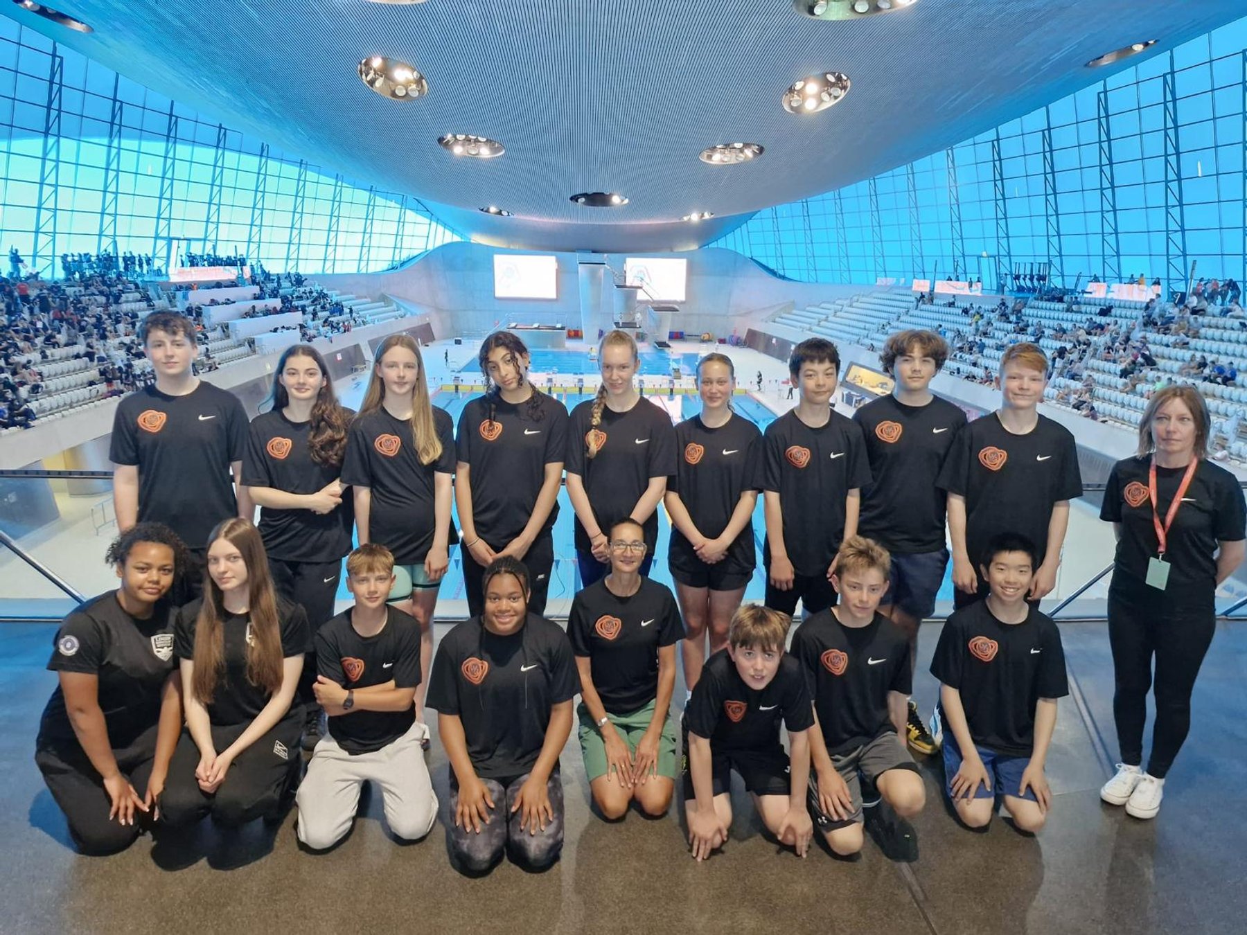 LBHSC swimmers representing Hounslow at the London Aquatics Centre