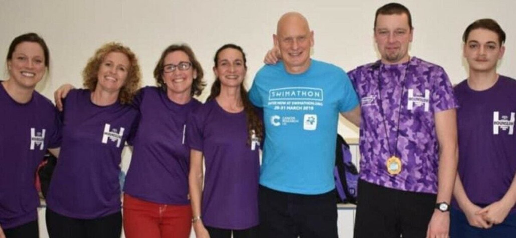 LBHSC coaches and volunteers together at the pool