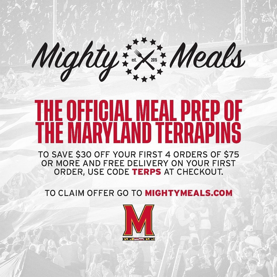 MightyMeals is the Official Meal Prep Company of the Maryland Terrapins