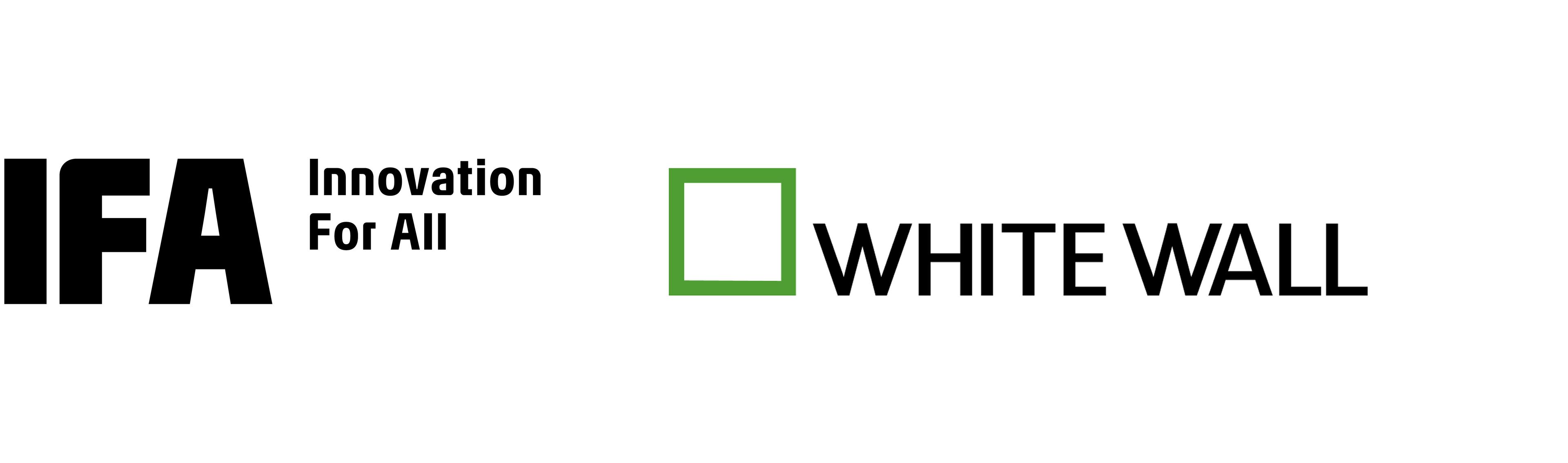 Logo of IFA Berlin and White Wall