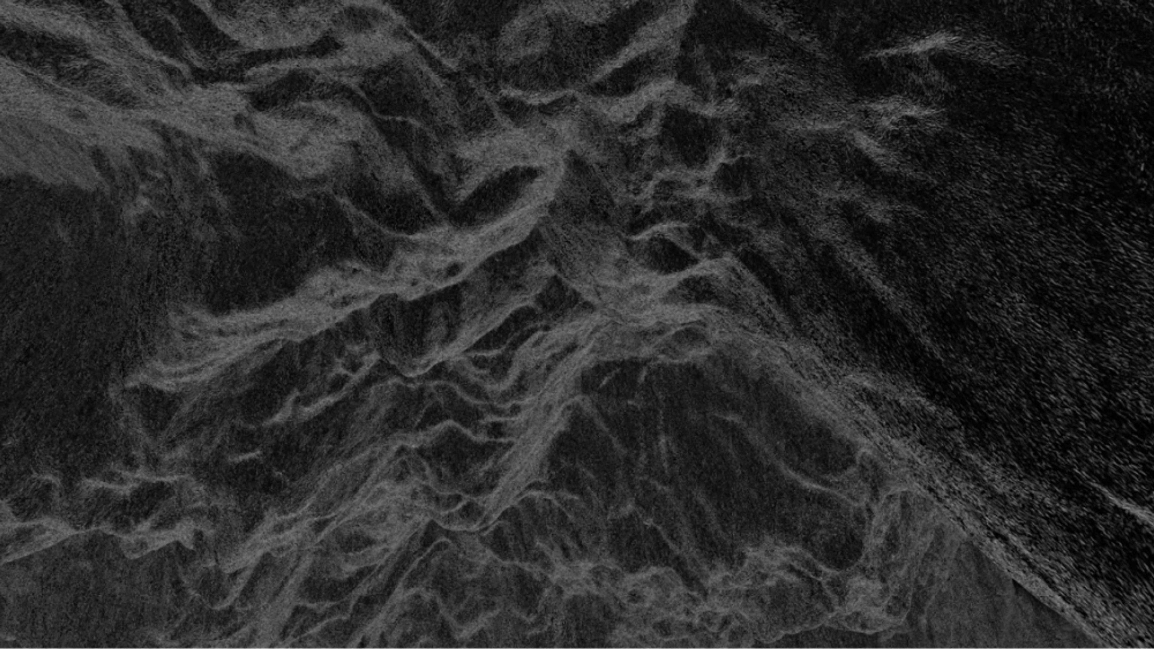 Deformed black landscape.