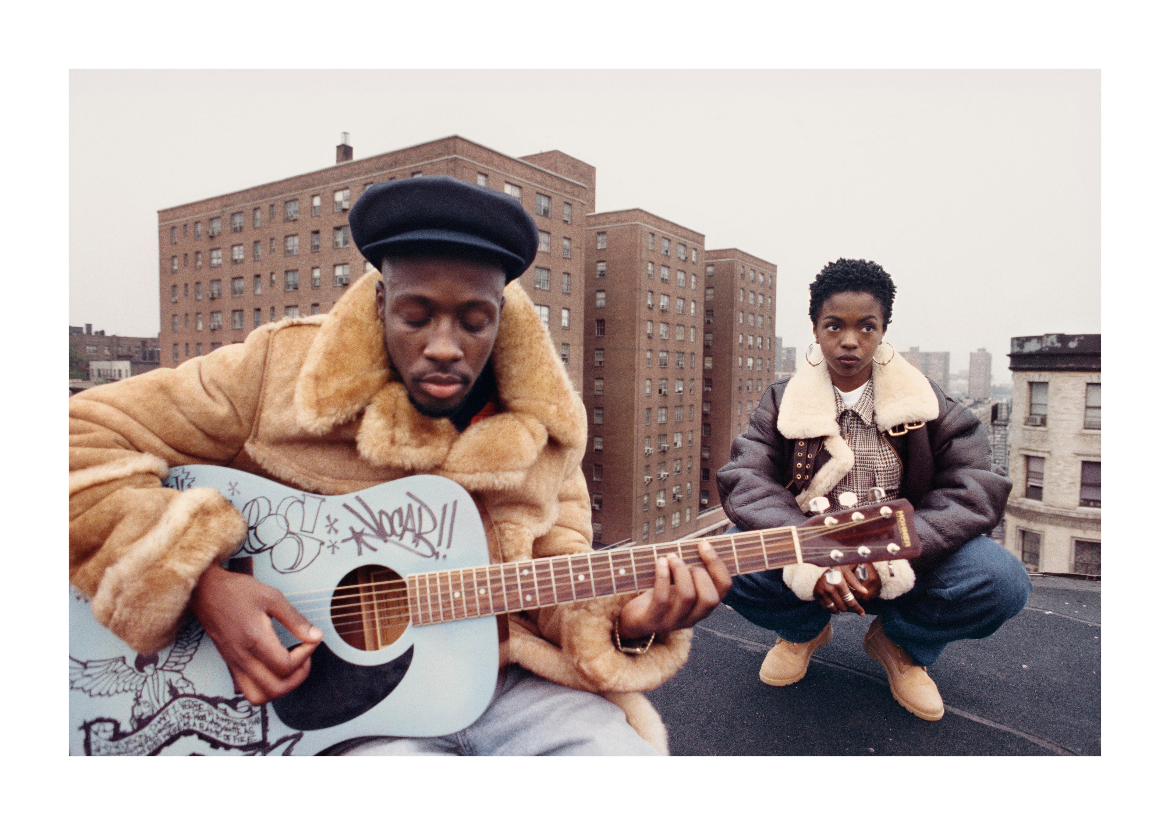 Lisa Leone - Wyclef Jean and Lauryn Hill, East Harlem, New York City (1993)