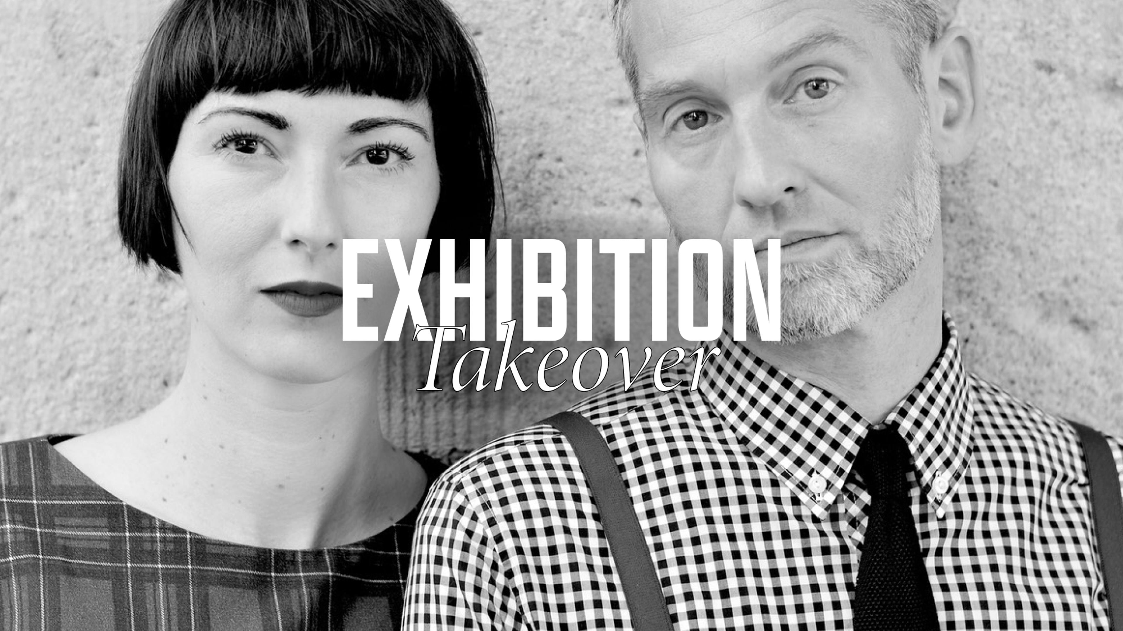 Black and white portrait of Eva Be and Cle