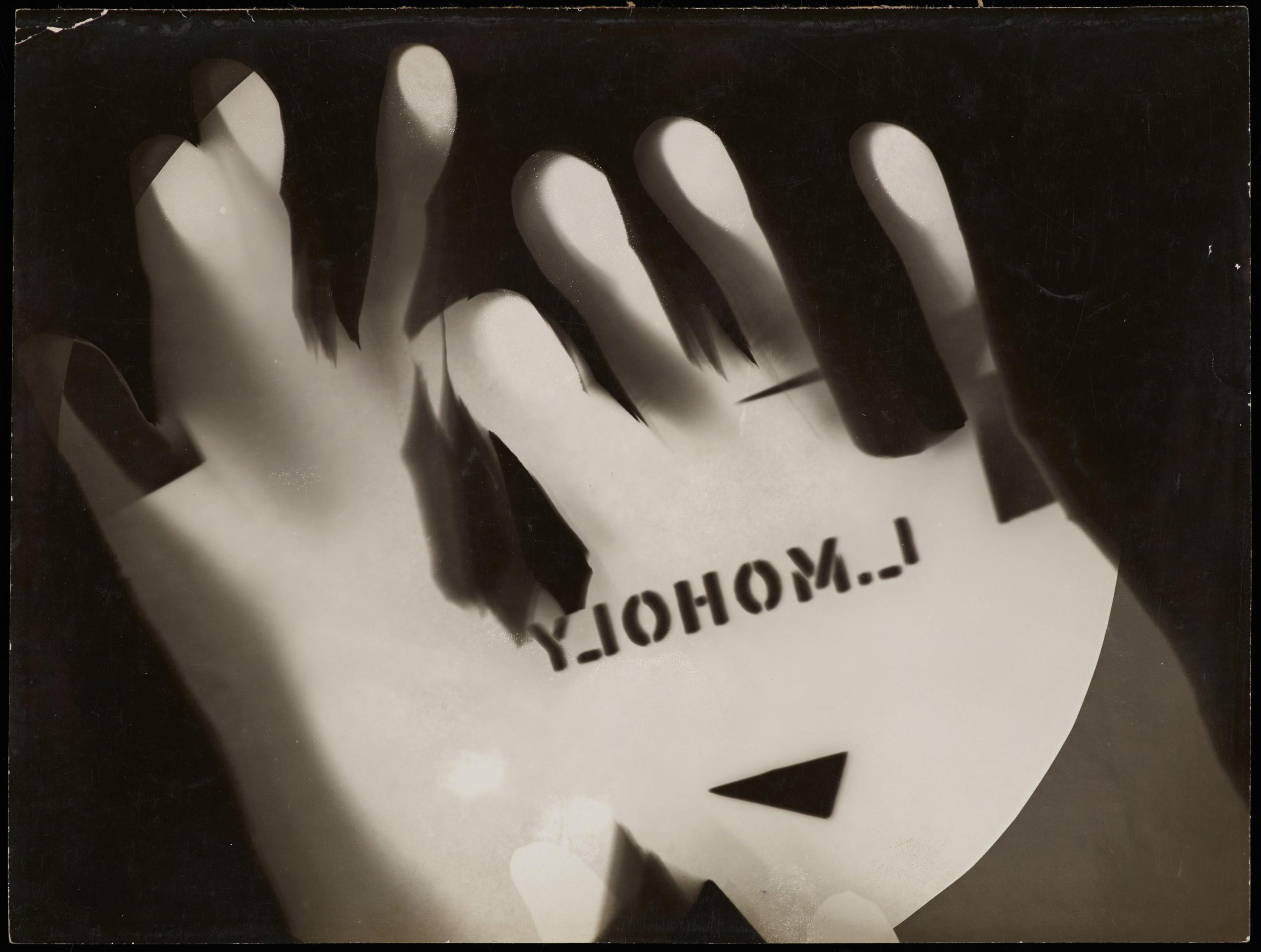 Untitled Photogram Hands 1925-1926 ©Estate of the Laszlo-Moholy-Nagy a Artists Rights Society<br />