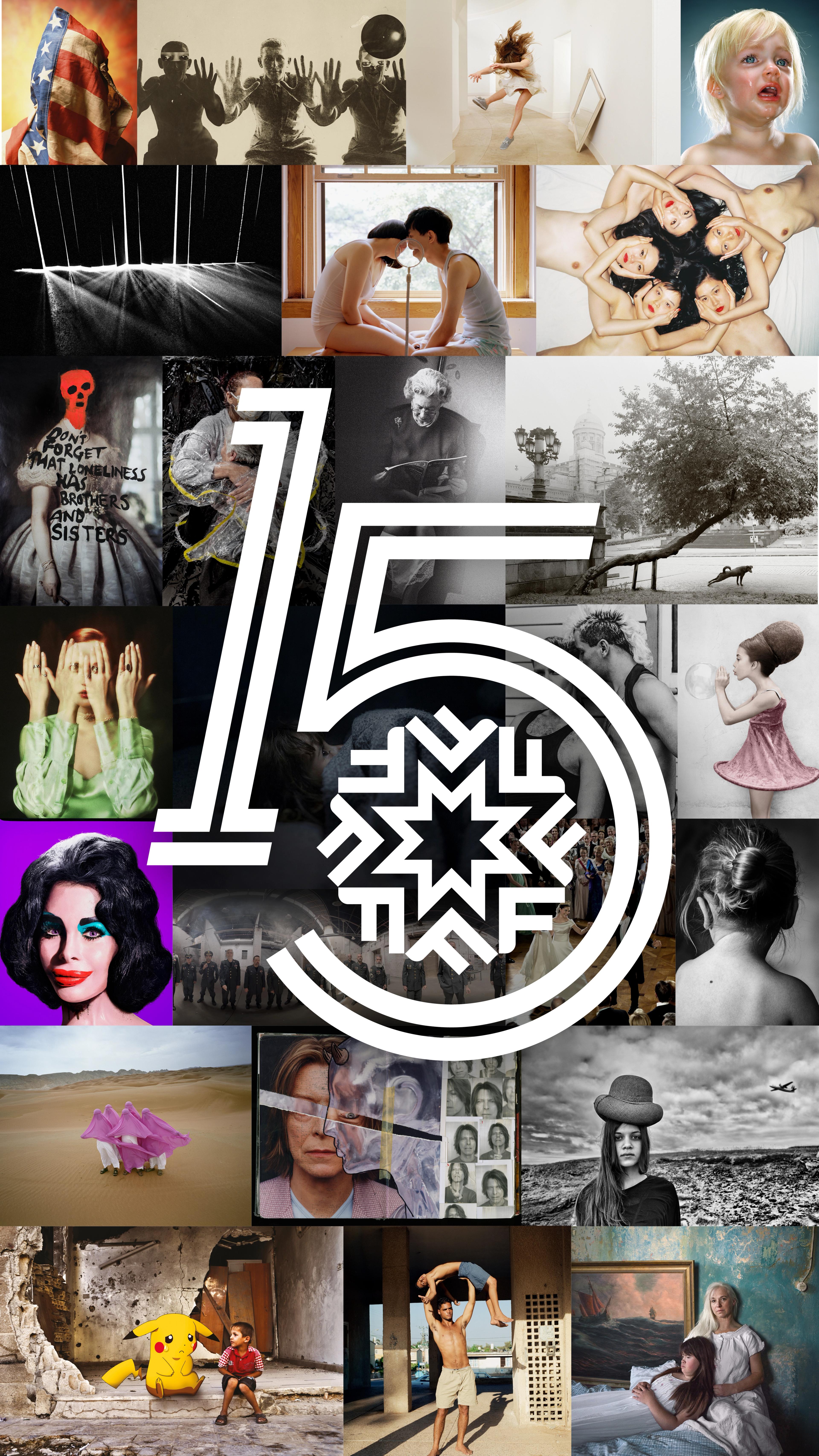 Collage för 15 Fotografiska år