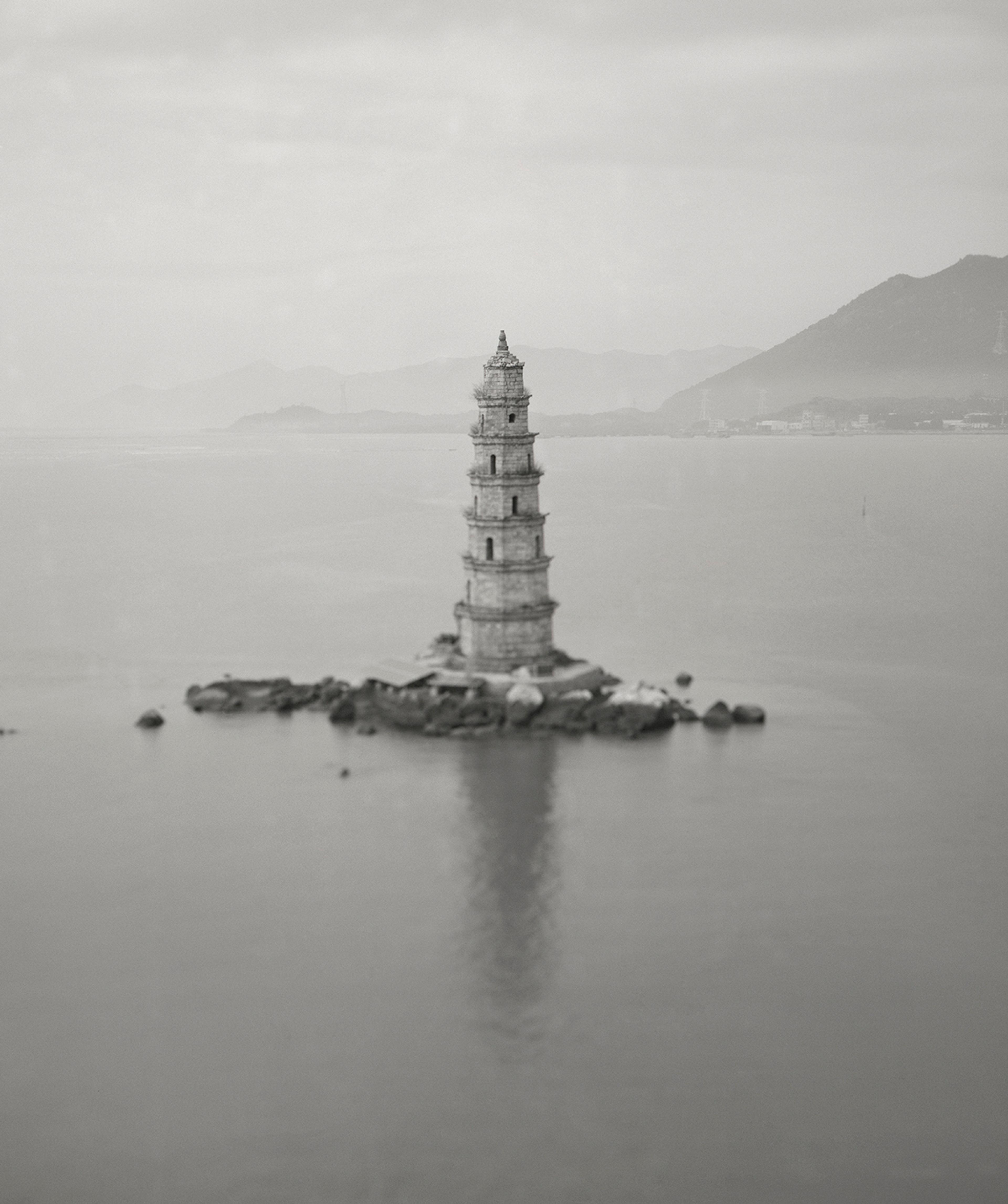 Lin Shu, Shifan Pagoda (Liao Dynasties, Qing Dynasties), from the Pagoda Series, 2023, Inkjet print,Courtesy of the artist