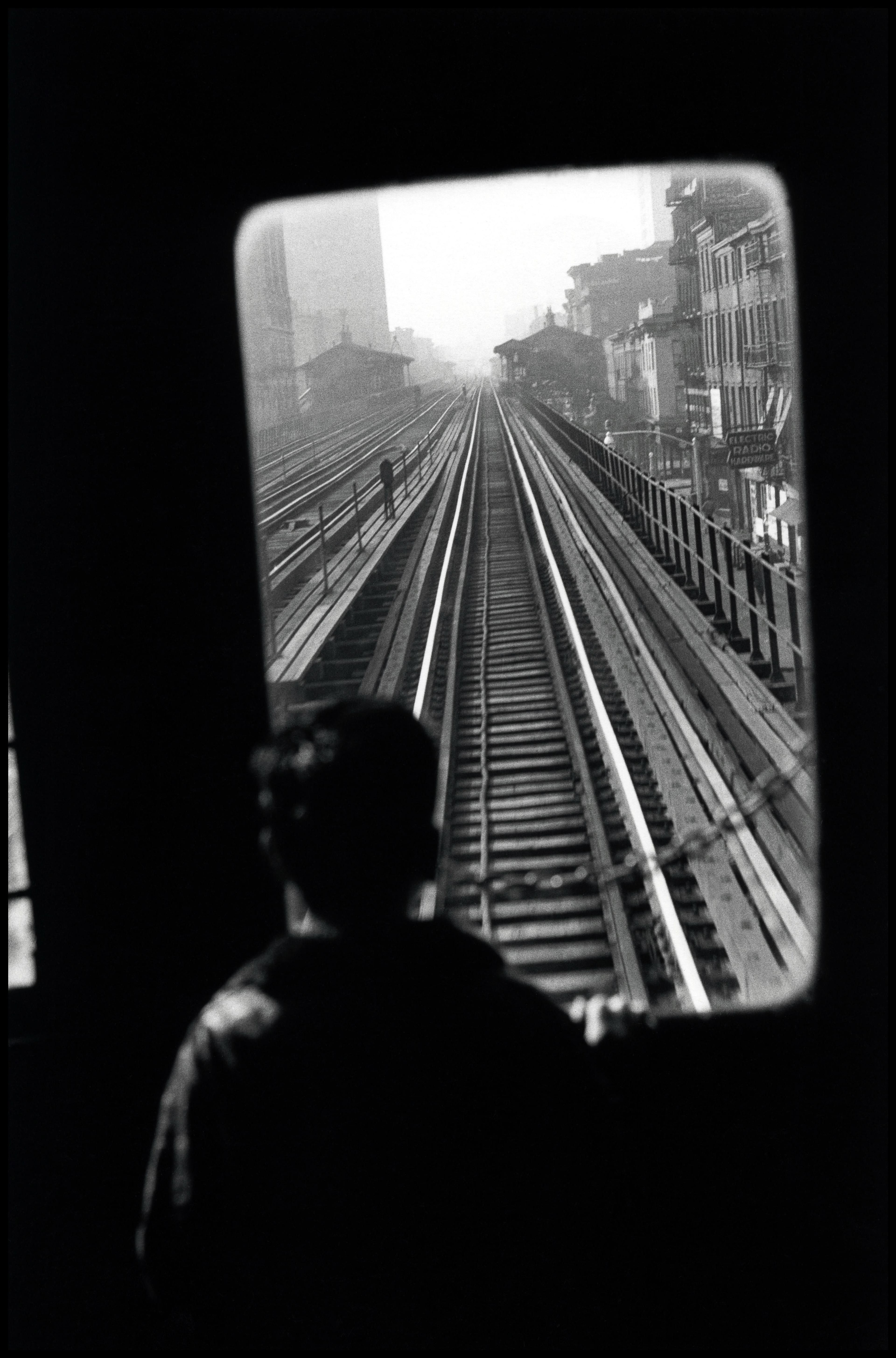美国，纽约，第三大道高架铁路线，1955  © 艾略特·厄威特 / 玛格南图片社