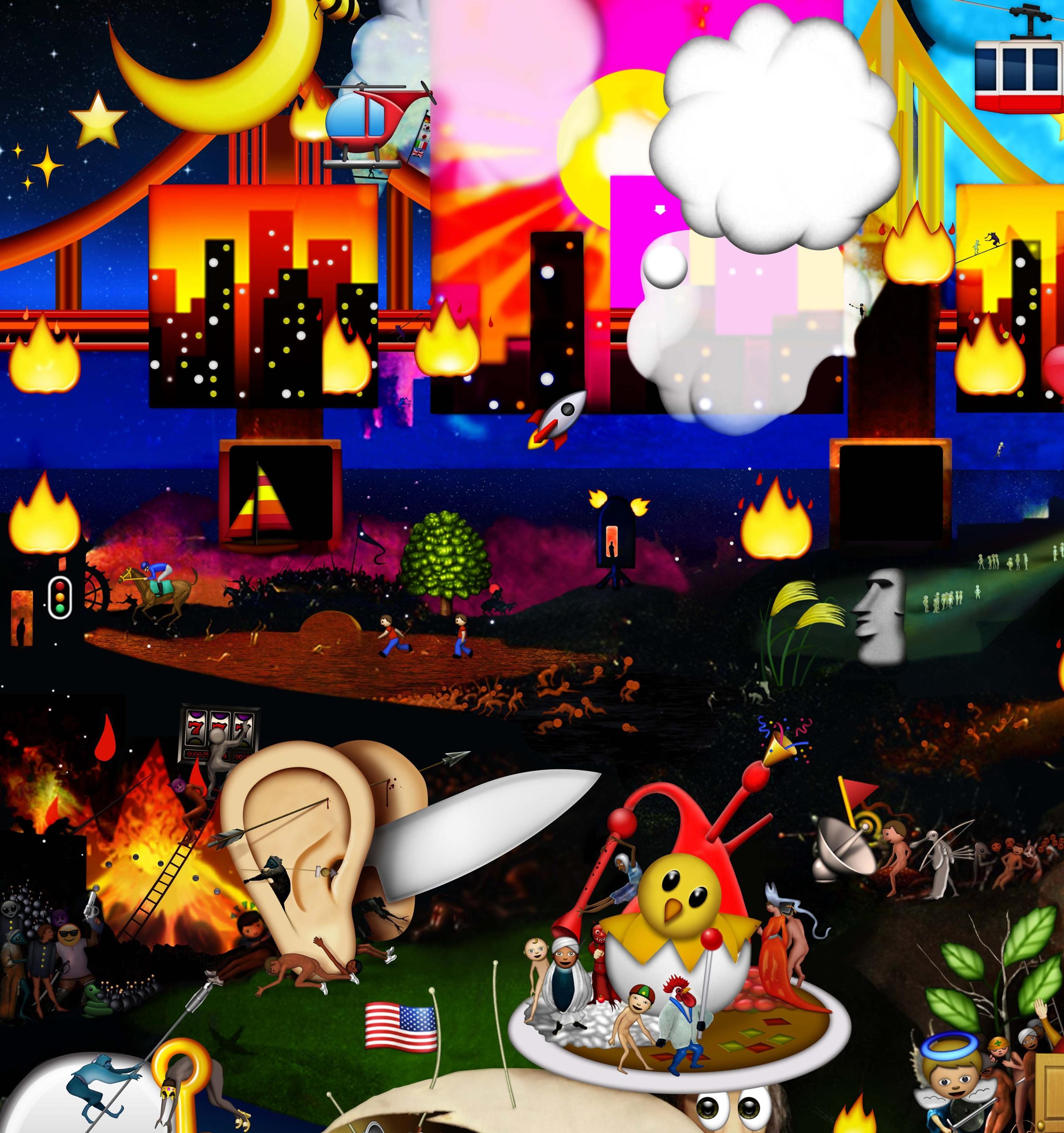 Utställning | The Garden of Emoji Delights | Carla Gannis | Fotografiska Stockholm