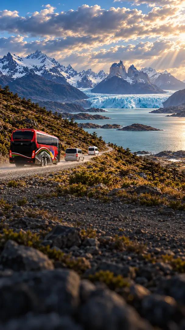 Traslado Compartido Navegación Lago Grey desde Puerto Natales