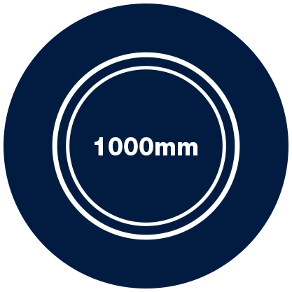 Installed in Just 1000 mm