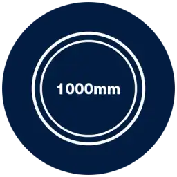 Installed in Just 1000 mm