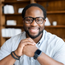 Smiling MSW student with glasses