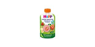 HiPP Hafer Smoothie Quetschbeutel Apfel Banane Erdbeere, 100 % pflanzlich in Bio-Qualität mit Haferdrink