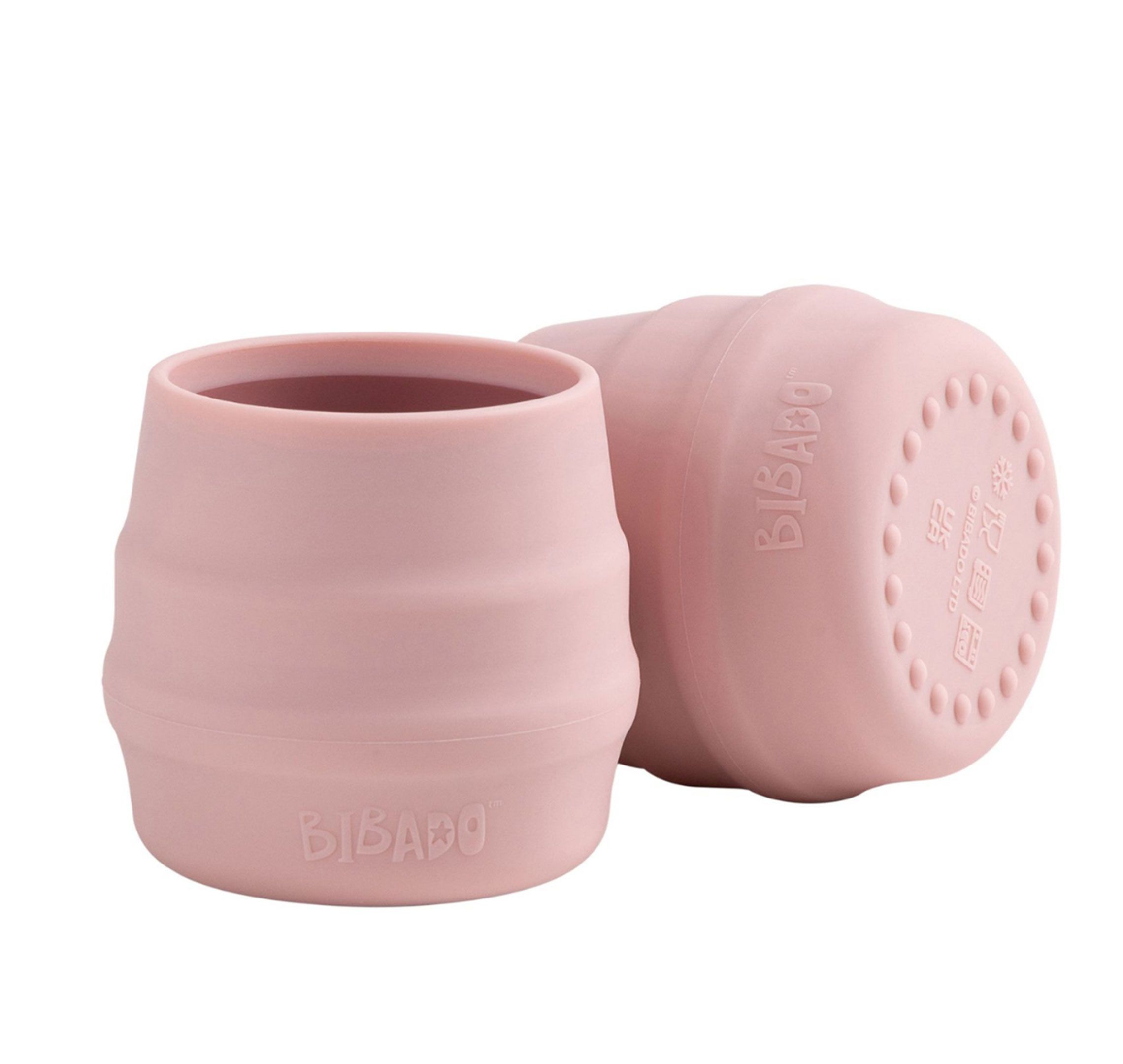 Bibado's pink sippit free-flow cup on a white background