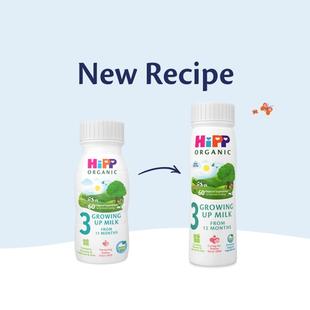 HiPP Organic growing up milk ready to feed new recipe